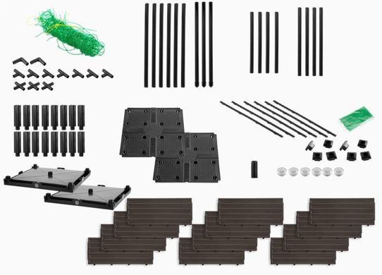 Ящик для вирощування з підставкою Grow Flat Set 84x42x180 см Cultivo