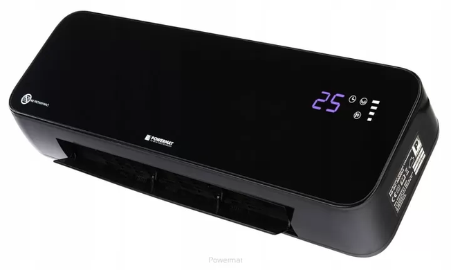 Теплова завіса 2000 Вт з таймером і пультом&nbsp;чорна&nbsp;Powermat PM-GC-3000DLS&nbsp;LCD