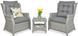 Набір меблів для балкона Focus Garden Trivento Duo Stone Grey