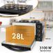 Електрична духовка із електроплитою 3в1 28 л 3100 Вт Clatronic KK 3786
