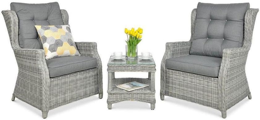Набір меблів для балкона Focus Garden Trivento Duo Stone Grey
