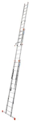 Алюминиевая раздвижная лестница Krause Tribilo 3х12 ступеней высота 9,30м