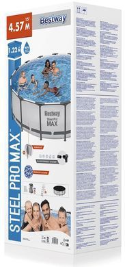 Басейн сімейний каркасний Bestway Steel Pro MAXBestway Steel Pro MAX
