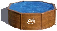 Круглый каркасный бассейн 370 х 122 см Gre Pacific
