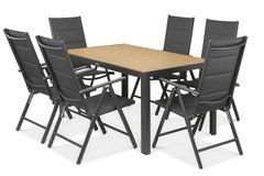 Комплект садовой мебели SYDNEY dark grey 6+1 Teak Bj&oslash;rkka