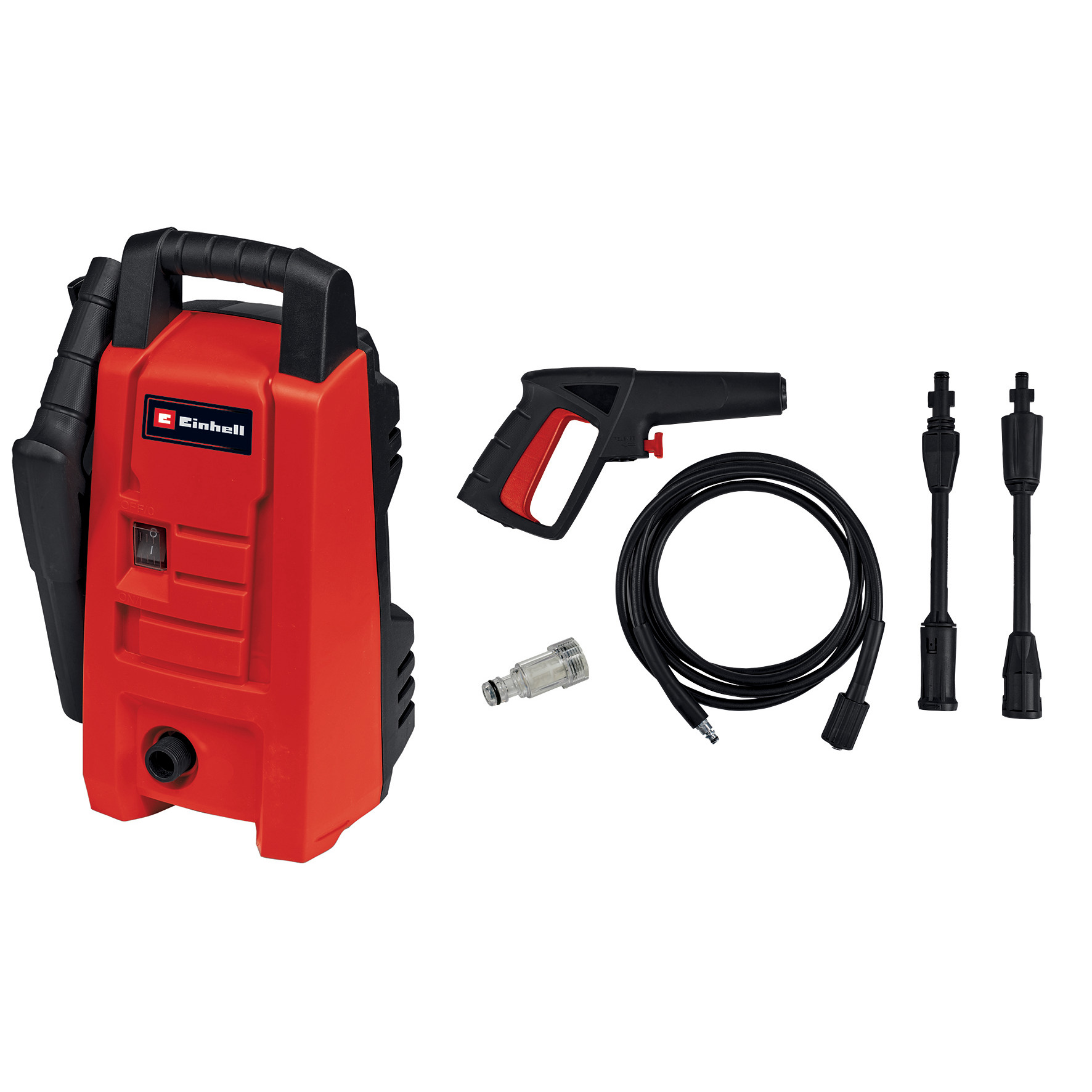 Мойка высокого давления EINHELL TC-HP 90, 372 л/ч, компактная, с пистолетом и шлангом 3 м