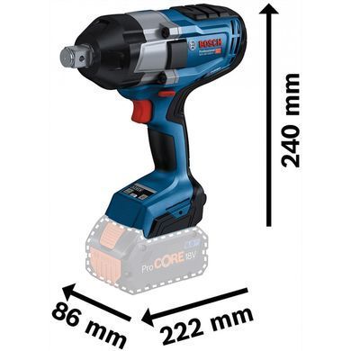 Акумуляторний ударний гайковерт Bosch GDS 18V-1050 H Professional