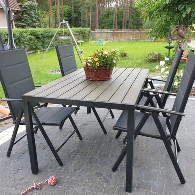 Комплект садовой мебели SYDNEY dark grey 6+1 Teak Bj&oslash;rkka