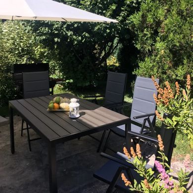 Комплект садовой мебели SYDNEY dark grey 6+1 Teak Bj&oslash;rkka