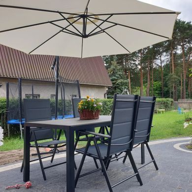 Комплект садовой мебели SYDNEY dark grey 6+1 Teak Bj&oslash;rkka