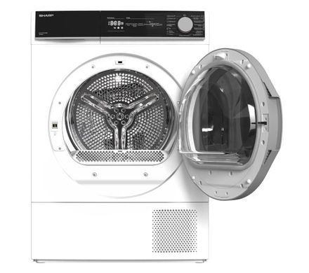 Сушильна машина Sharp KD-NHH8S7GW2-PL - 60,9 см - тепловий насос - 8 кг