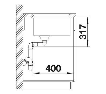 Кухонна мийка Blanco Etagon 700U 525891 - чорний
