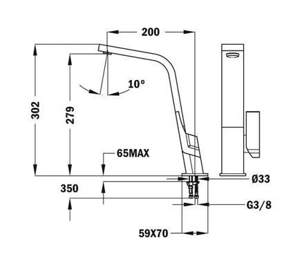 Змішувач Teka IC 915 ICON - хром