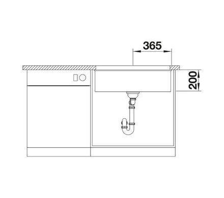 Кухонна мийка Blanco Etagon 700U 525891 - чорний