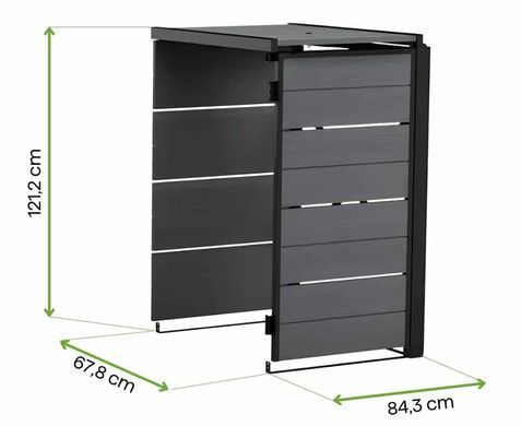 Модуль расширения Hide Away для контейнера 240 л серый Keter