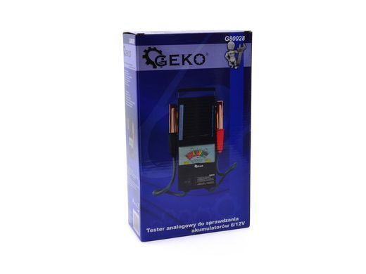 Аналоговий тестер для перевірки акумуляторів 6/12 В Geko G80028