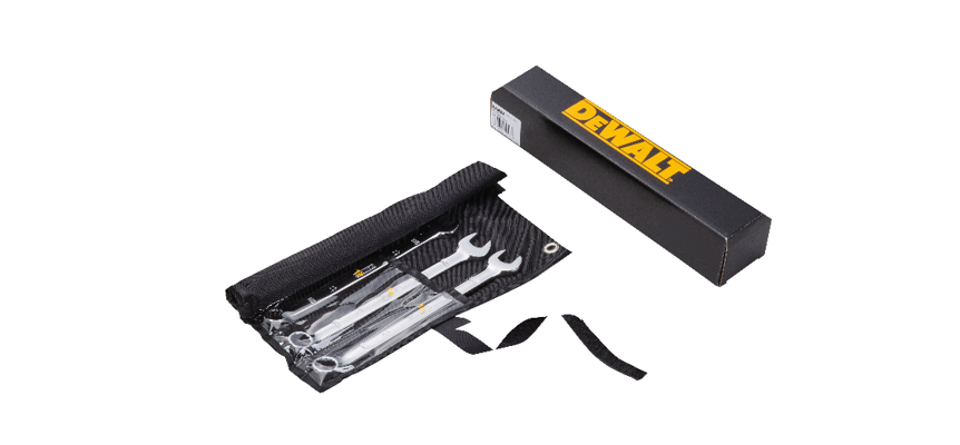 Набор комбинированных ключей DEWALT DWMT19227-1, 10 шт., метрические 10–19 мм