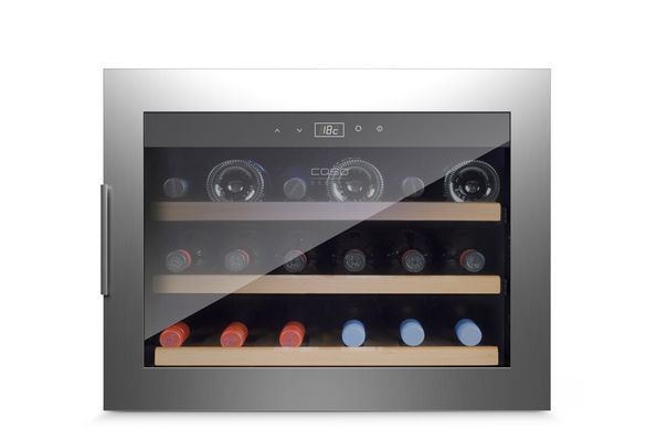Винний холодильник CASO WineSafe 18 EB inox