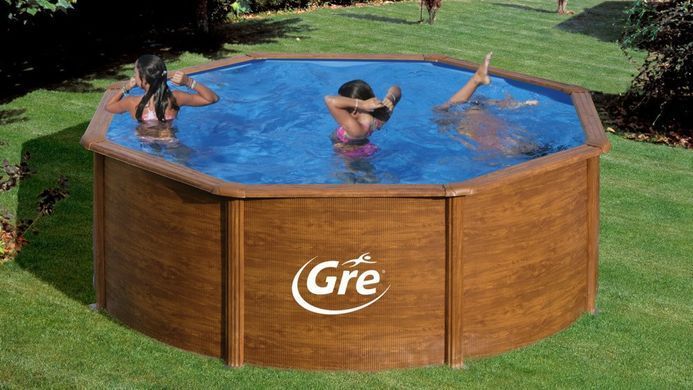 Круглий каркасний басейн 370 х 122 см Gre Pacific