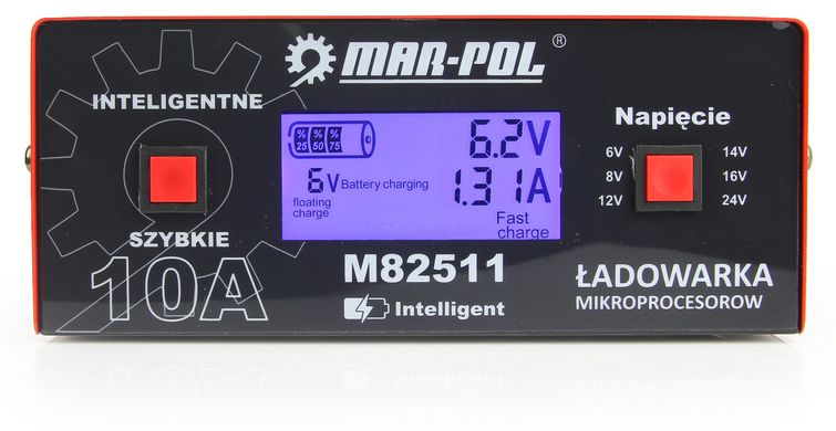 Мікропроцесорний випрямляч 6/24В 10А Mar-Pol M82511