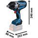 Акумуляторний ударний гайковерт Bosch GDS 18V-1050 H Professional