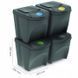 Набір контейнерів для сортування сміття Keden Sortibox 4х25 л Prosperplast