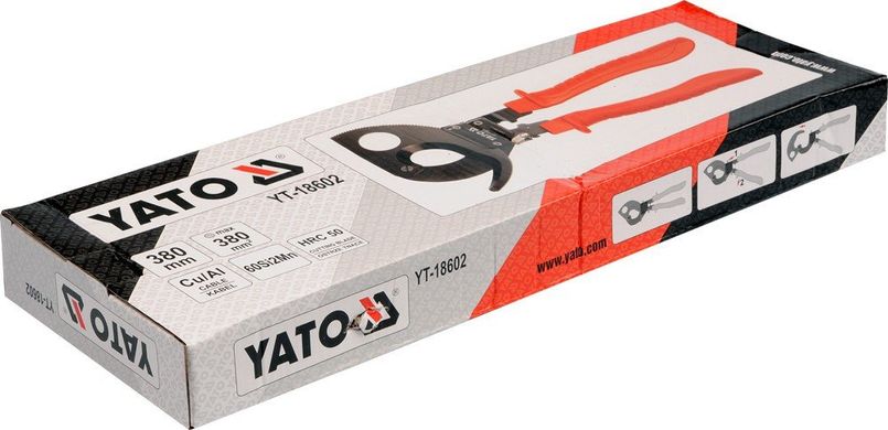 Профессиональный секторный кабелерез 380мм Yato YT-18602