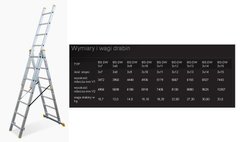 BAYERSYSTEM алюминиевая лестница 3X 9 градусов