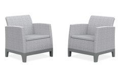 Набор садовых кресел Scandi Forma Duo Ash Grey серый Keter