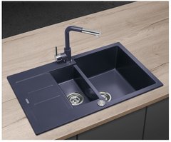 Кухонна гранітна мийка зі зливом Concept dg205c60dg графітова
