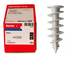 Дюбель FISCHER FID II 50 с изоляцией для плит пенопласта, 50 шт.