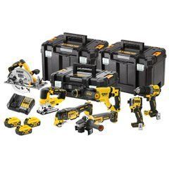 DEWALT НАБІР COMBO 18V DCK706P3T (DCD805, DCF850, DCS355, DCH263, DCG405, DCS572, DCS334) 3x5,0Ah 3xTSTAK