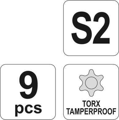 Набор ключей Torx (звёздочки) Yato YT-0563