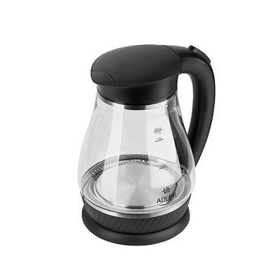 Стеклянный чайник Adler AD 1274 black 1,7 л