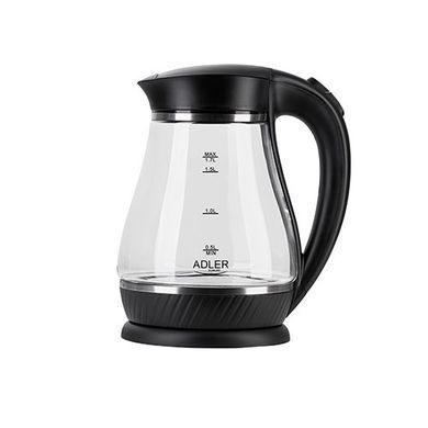 Стеклянный чайник Adler AD 1274 black 1,7 л