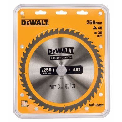 DEWALT ПИЛА ДИСКІВ.250x30mmx48z
