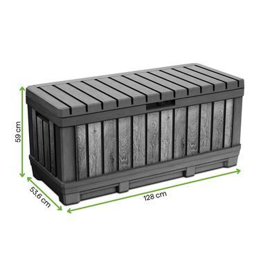 Ящик для зберігання садовий 350 л Walnut DECO KENTWOOD Keter