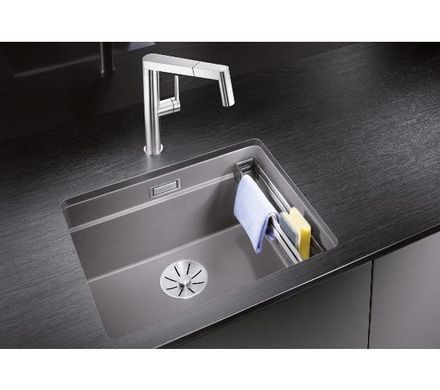 Кухонная мойка Blanco ETAGON 500-U 522228 серый - гранит, подвесная