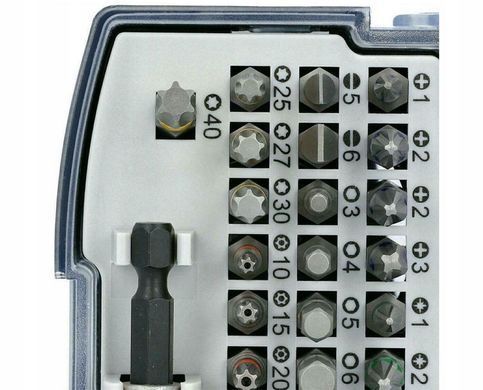 Набір біт Bosch Extra Hard з колірним кодуванням 32 шт 2607017319