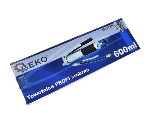 Ручной смазочный шприц 600 мл с набором насадок Geko G01148