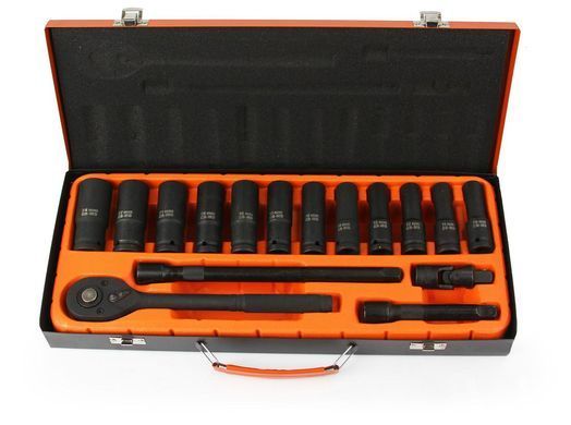 Набір торцевих ключів 1/2" 17 шт. шестигранник BJC /10-24мм/ Mar-Pol M58232