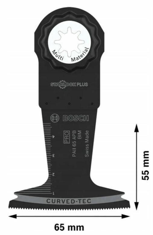 Пилка для мультитула Bosch MT PRO PAII 65 APB для врезного реза, 65 мм, 10 шт.