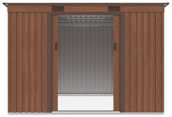 Сарай для господарського інвентарю 261x241 см Hardmaister Oregon Горіх