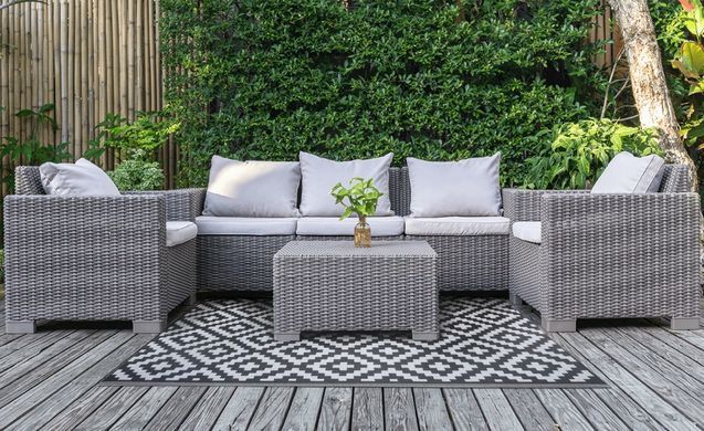 Килим для тераси і балкона Scandi Grey 160х230 см UV-стійкий&nbsp;MoodMe