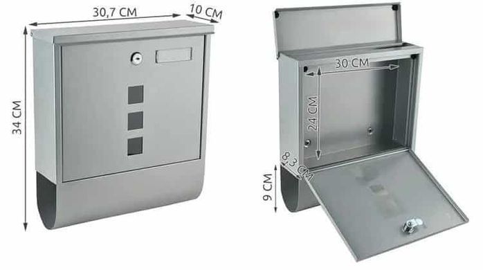 Почтовый ящик с тубусом для газет и открыток Malatec 1187
