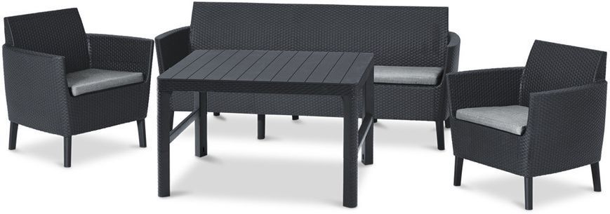 Комплект садових меблів для дачі Salemo Max 3 Keter графіт