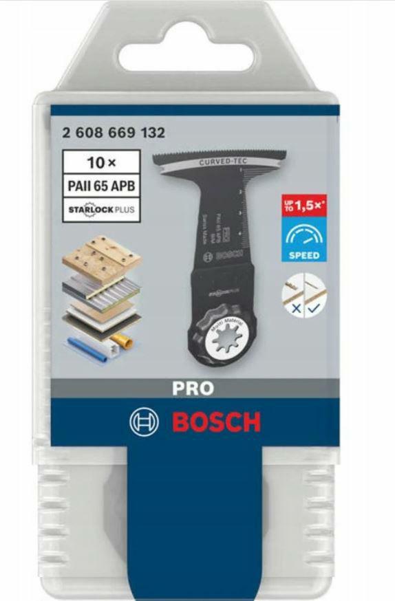 Пилка для мультитула Bosch MT PRO PAII 65 APB для врезного реза, 65 мм, 10 шт.