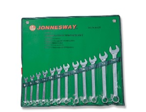 Набор ключей комбинированных Jonnesway 12 шт. 8–22 мм, W26112S, хромованадий
