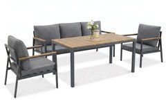 Комплект мебели садовый EDISON DINING стол диван кресла для террасы и балкона Bj&oslash;rkka