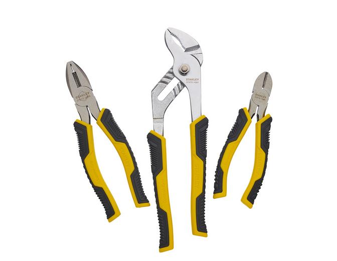 Набор плоскогубцев и кусачек Stanley Control-Grip STHT0-74471, 3 шт., кованая сталь
